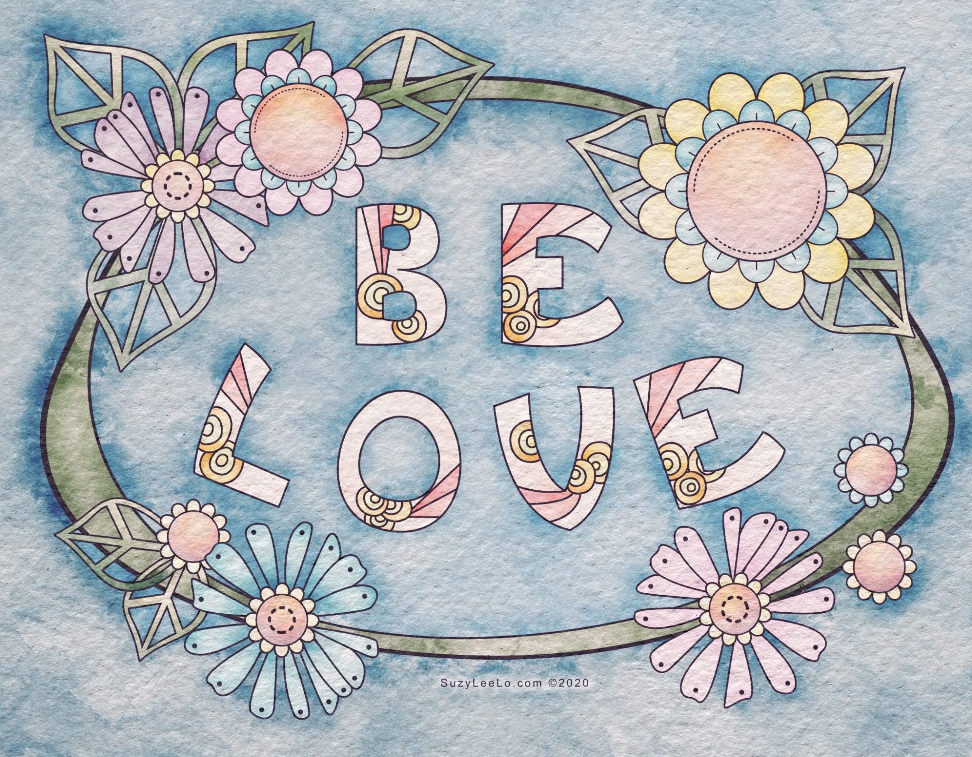 Be Love Coloring Page